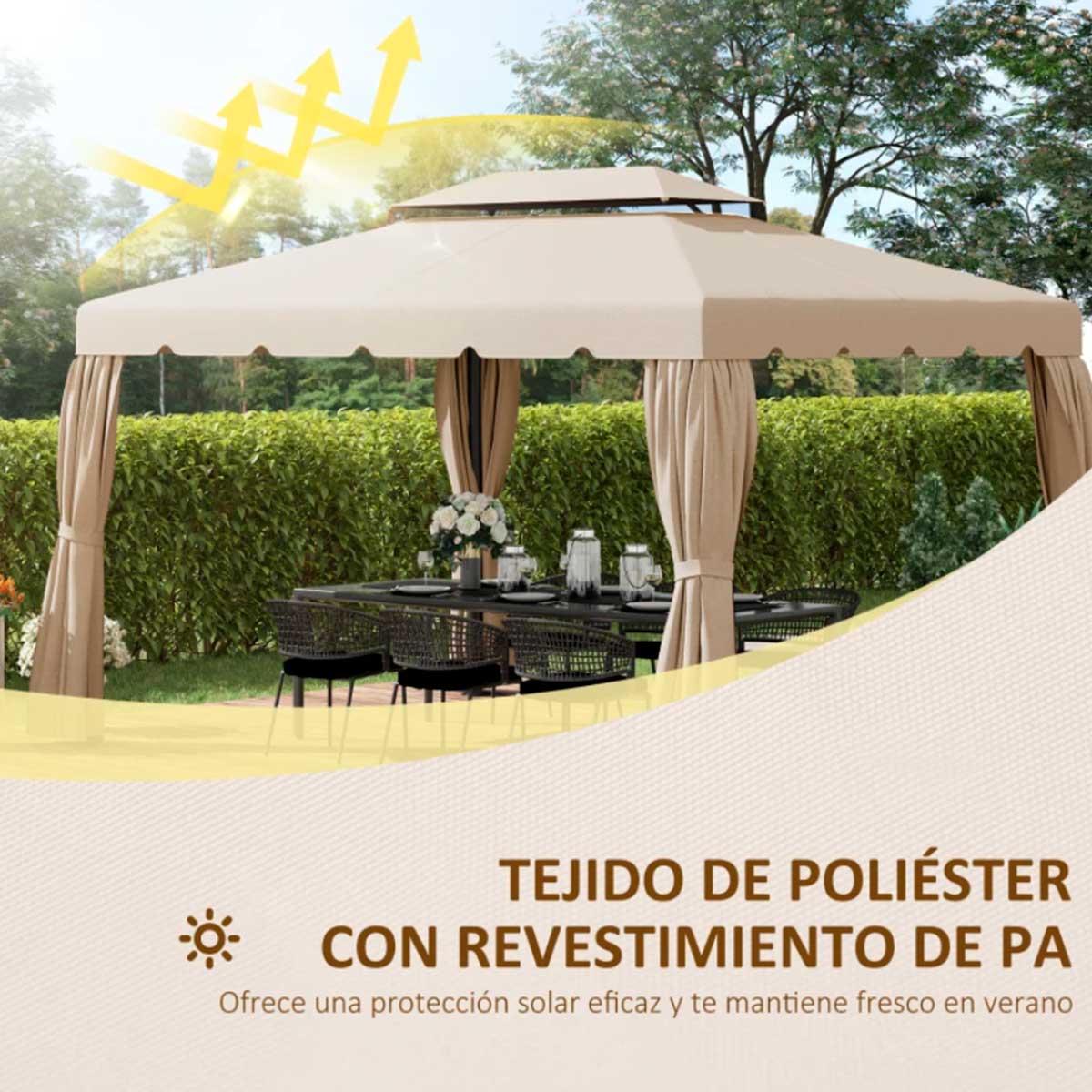 techo-de-repuesto-cenador-beige-poliester