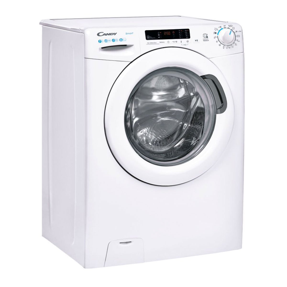 4Lavadora Candy CS4 1272DE/1-S 7kg 1200 rpm Smart Touch NFC D blanco 85 cm perfil izquierdo
