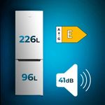 Frigorífico combi Cecotec Bolero CoolMarket Combi 322 Inox E Total No Frost 322L E inox 185,5 cm características