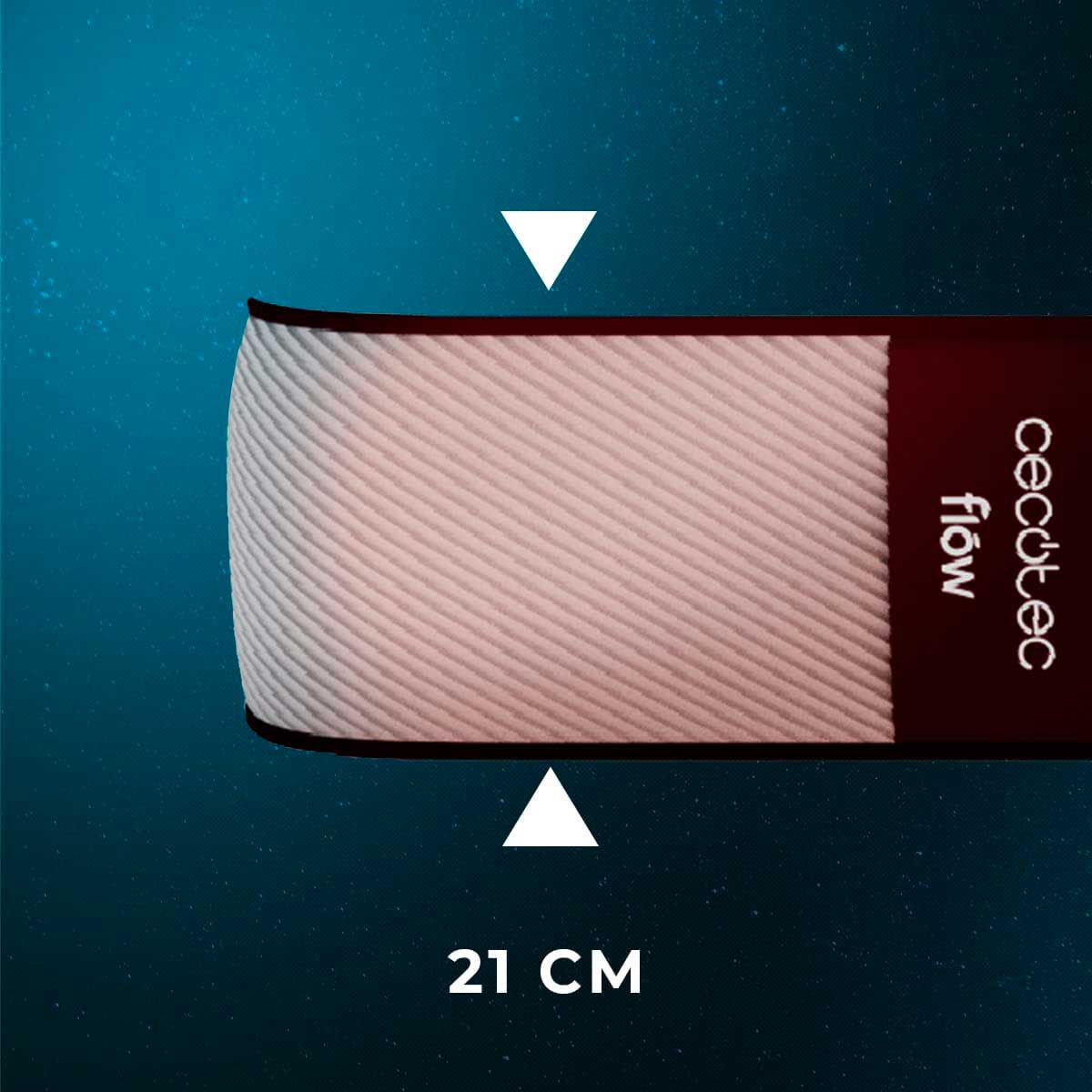 Colchon-viscoelastico-Cecotec-Colchon-Flow-PureVital-1900-doble-cara-detalle-altura