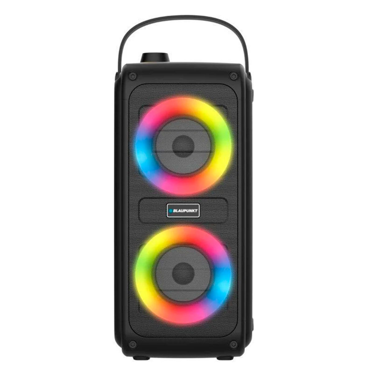 Altavoz portáil Blaupunkt BLP3999 50W micrófono Bluetooth 5.0 negro vista frontal