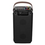 Altavoz portáil Blaupunkt BLP3999 50W micrófono Bluetooth 5.0 negro vista trasera