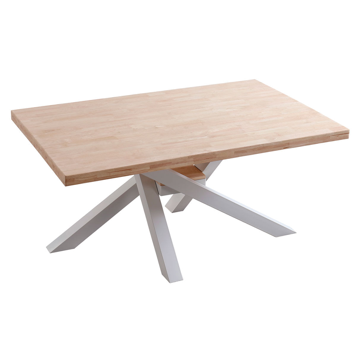 Mesa-de-comedor-Xena-forma-patas-cruzadas-tapa-regular-roble-Nordish-blanco-76x160x100-cm-fondo-blanco