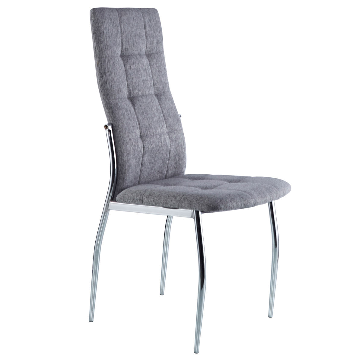 Pack de 4 sillas de comedor Diana gris frontal