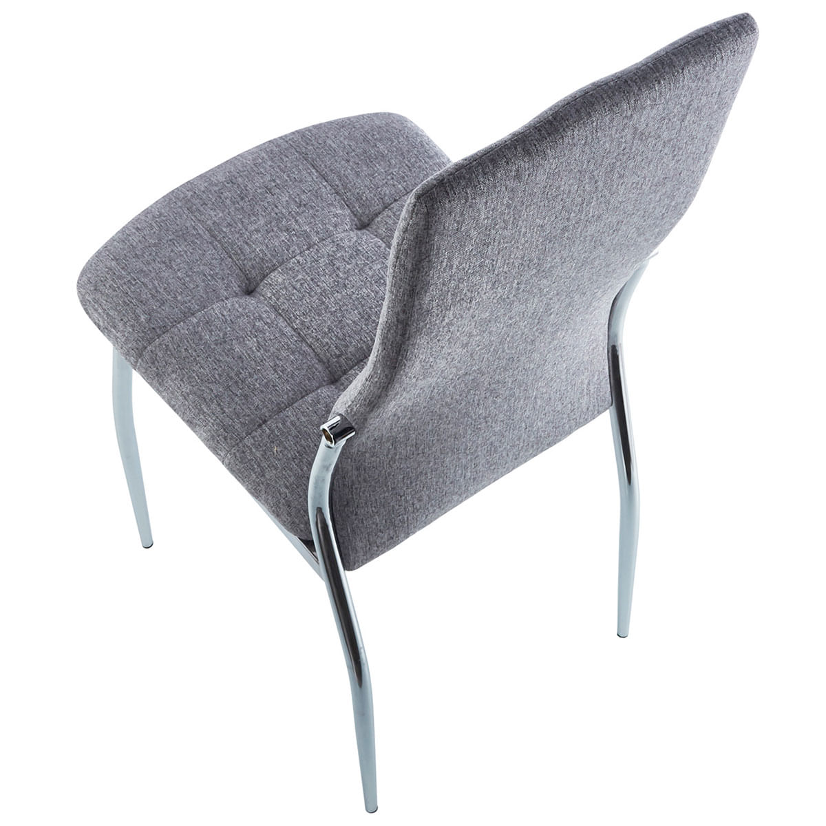 Pack de 4 sillas de comedor Diana gris vista cenital