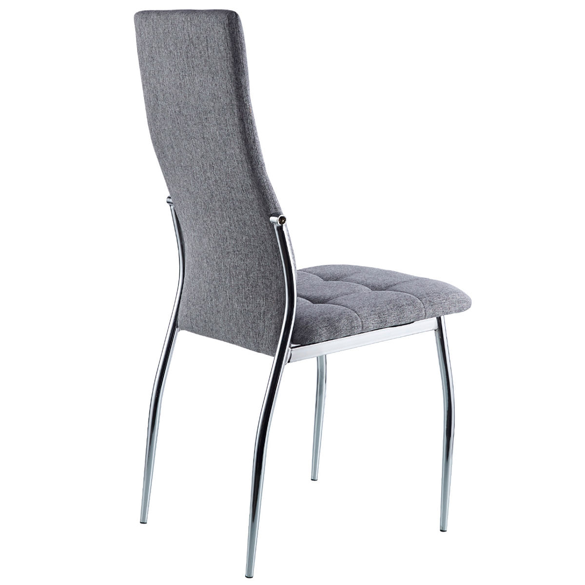 Pack de 4 sillas de comedor Diana gris vista trasera