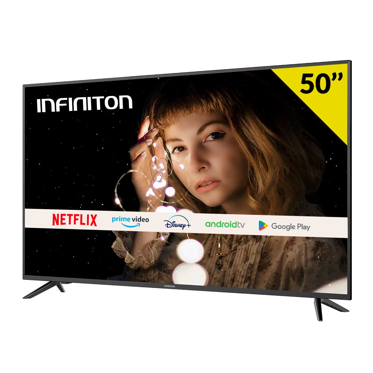 Televisor Smart TV Infiniton INTV-50AT3100 50'' 4K UHD DLED Android 9 F ...