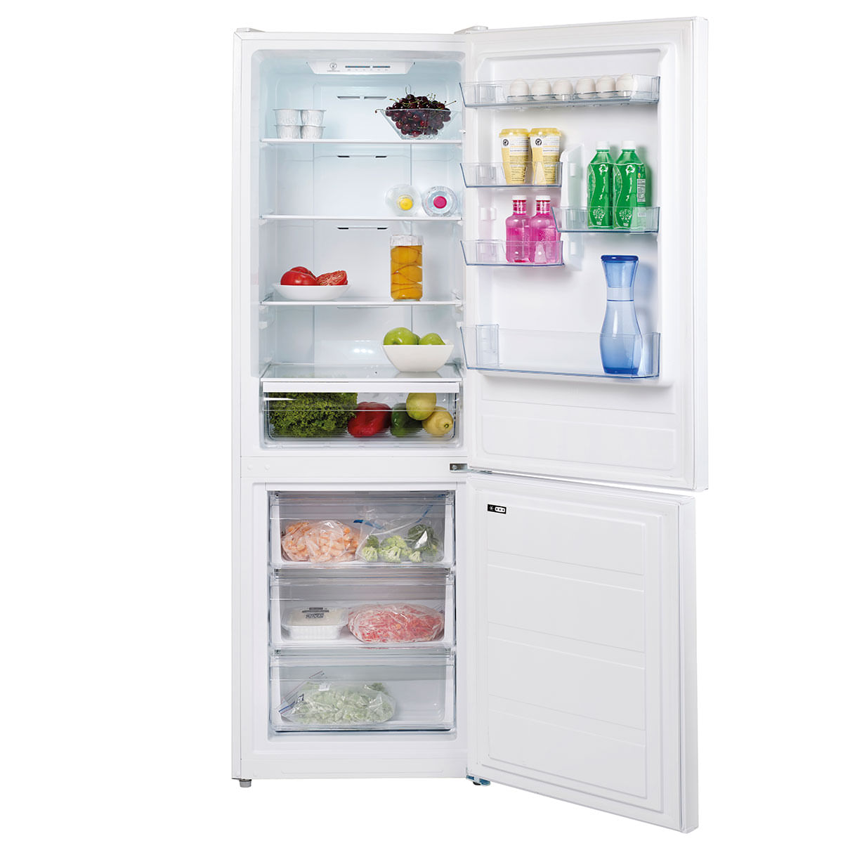 Frigorífico combi Teka NFL 320 Total No Frost 327L F blanco 188 cm abierto