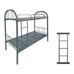 Litera Lazy 2 camas 90x190 cm + 1 escalera gris con escalera