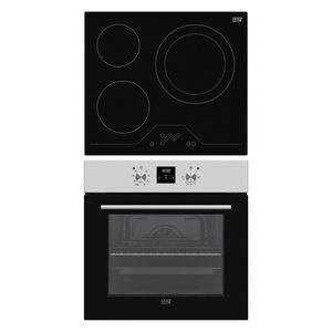 Set horno + vitrocerámica New Pol NVH3Z8P negro/inox