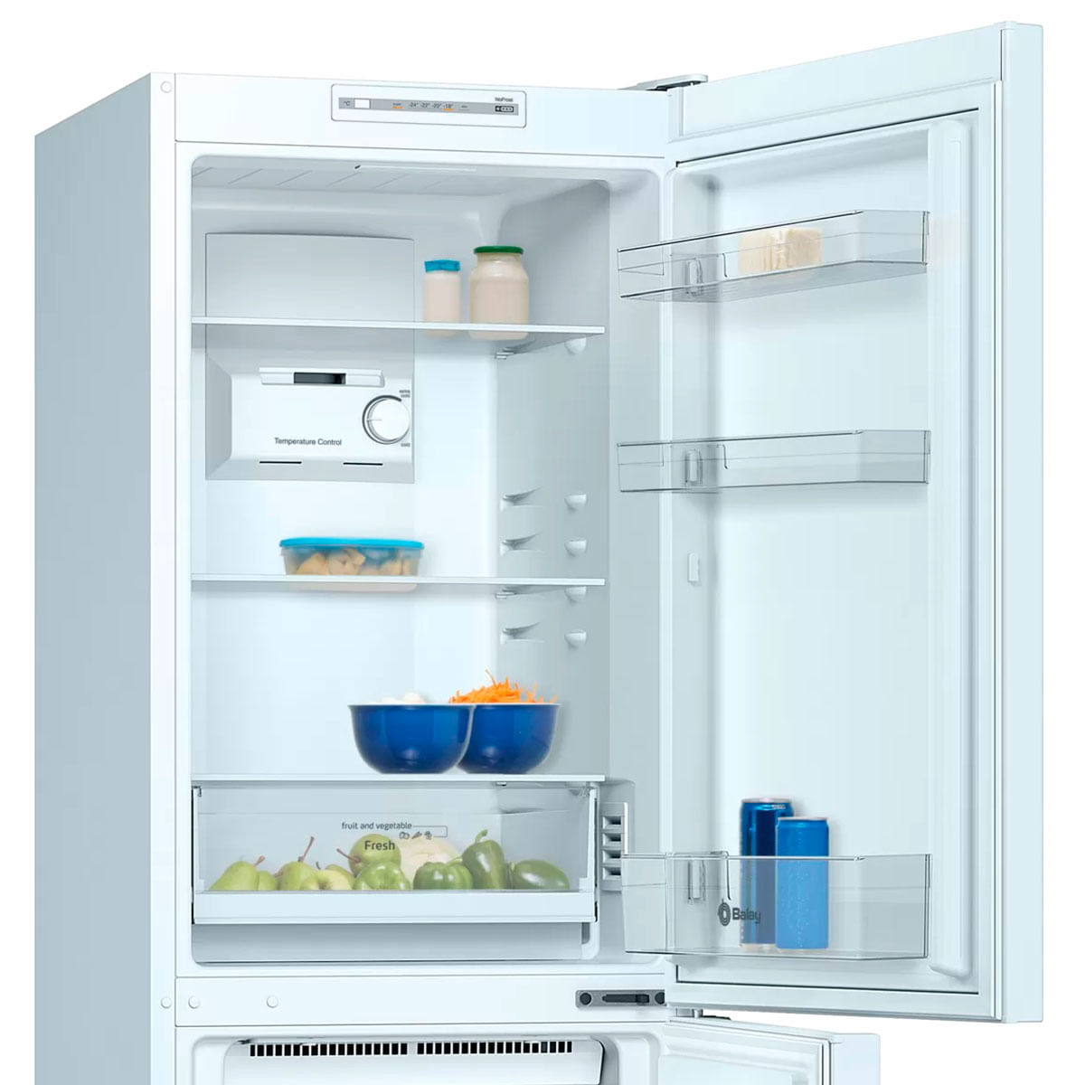 Frigorífico combi Balay 3KFE361WI No Frost 282L E blanco 176 cm detalle frigorífico