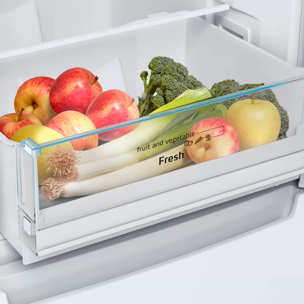 Frigorífico combi Balay 3KFE361WI No Frost 282L E blanco 176 cm detalle cajón