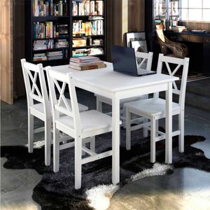 Conjunto de comedor Mabel 1 mesa + 4 sillas