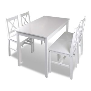 Conjunto de comedor Mabel 1 mesa + 4 sillas