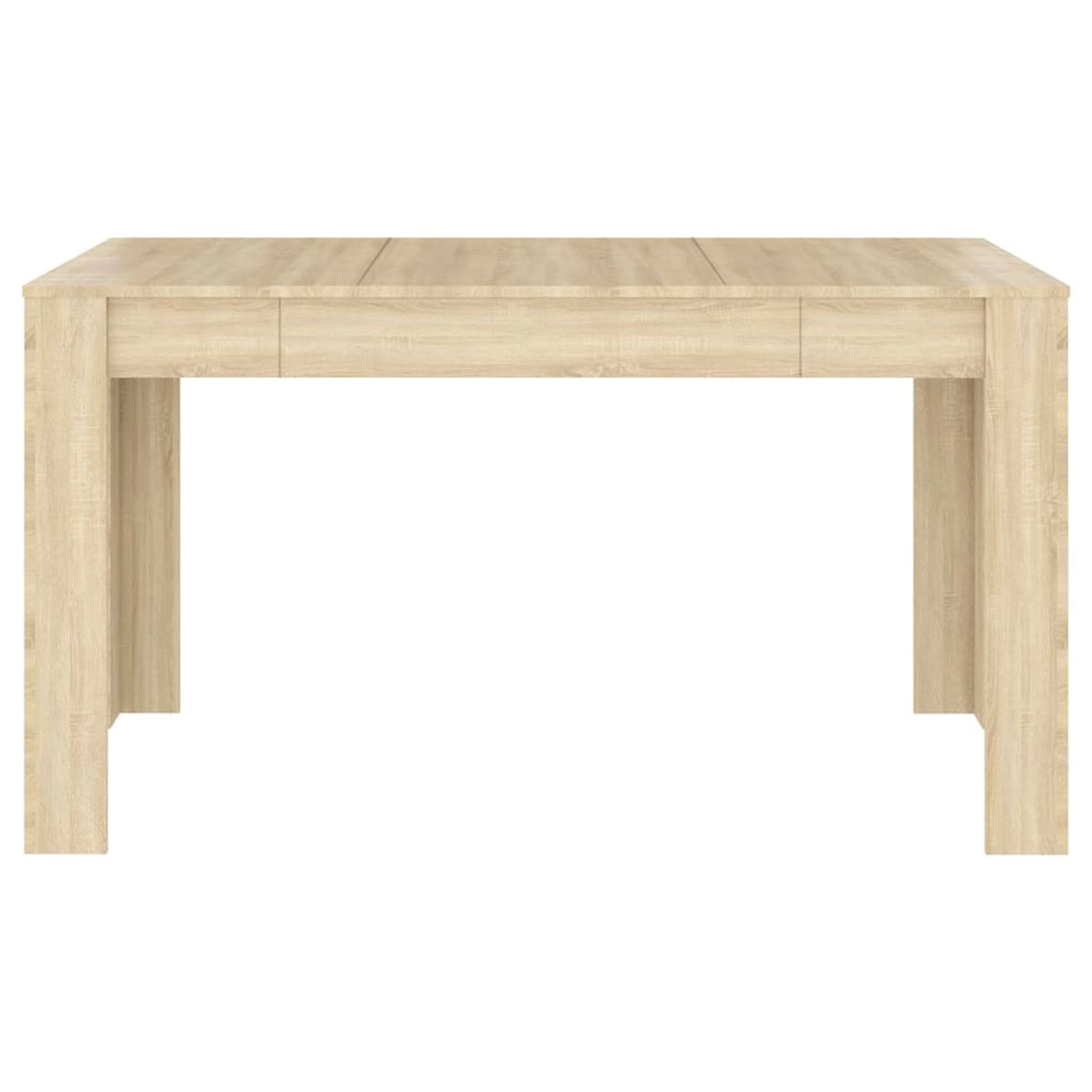 mesa-de-comedor-fija-Cora-roble-claro-frente