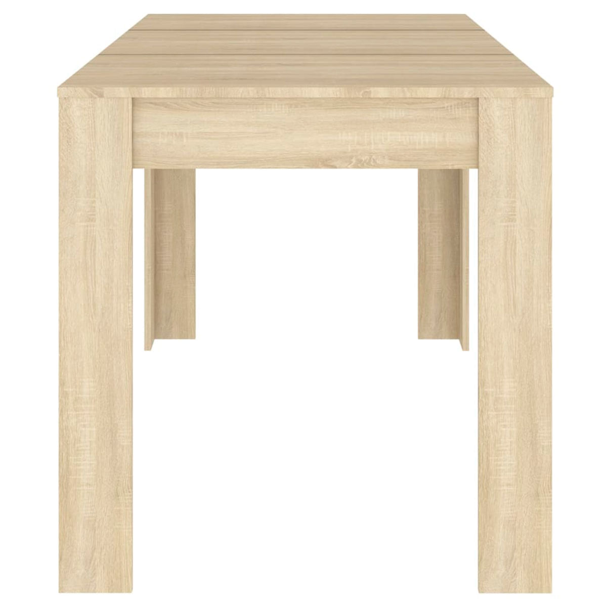 mesa-de-comedor-fija-Cora-roble-claro-perfil