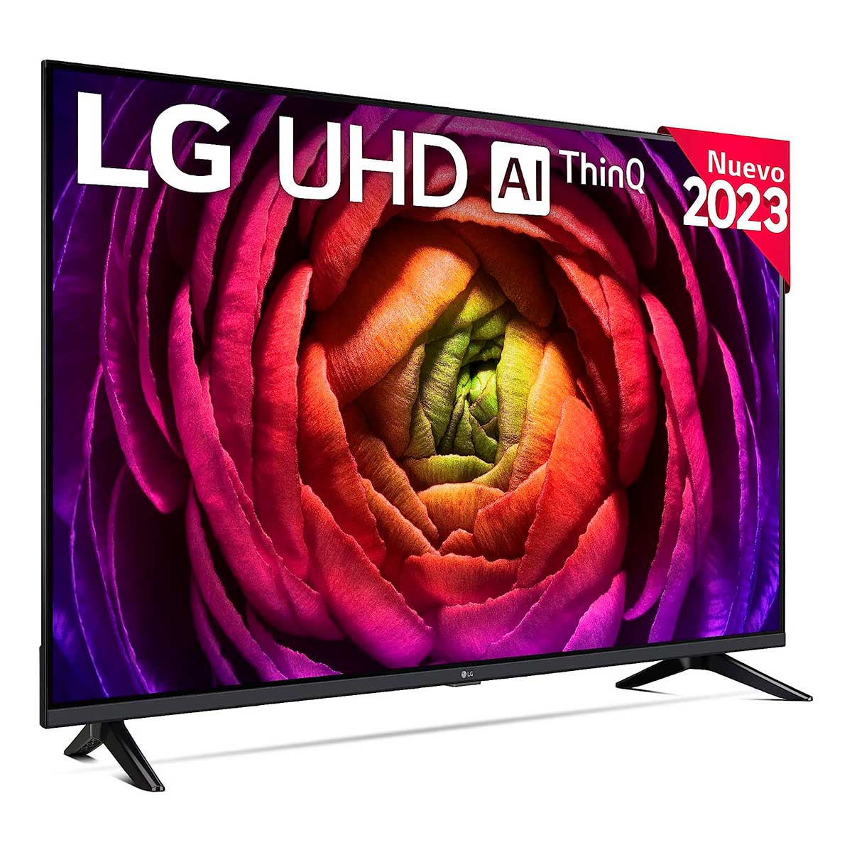 Televisor Smart TV LG 50UR73006LA 50'' 4K UHD LED webOS 23 WiFi G negro perfil