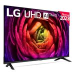 Televisor Smart TV LG 50UR73006LA 50'' 4K UHD LED webOS 23 WiFi G negro perfil