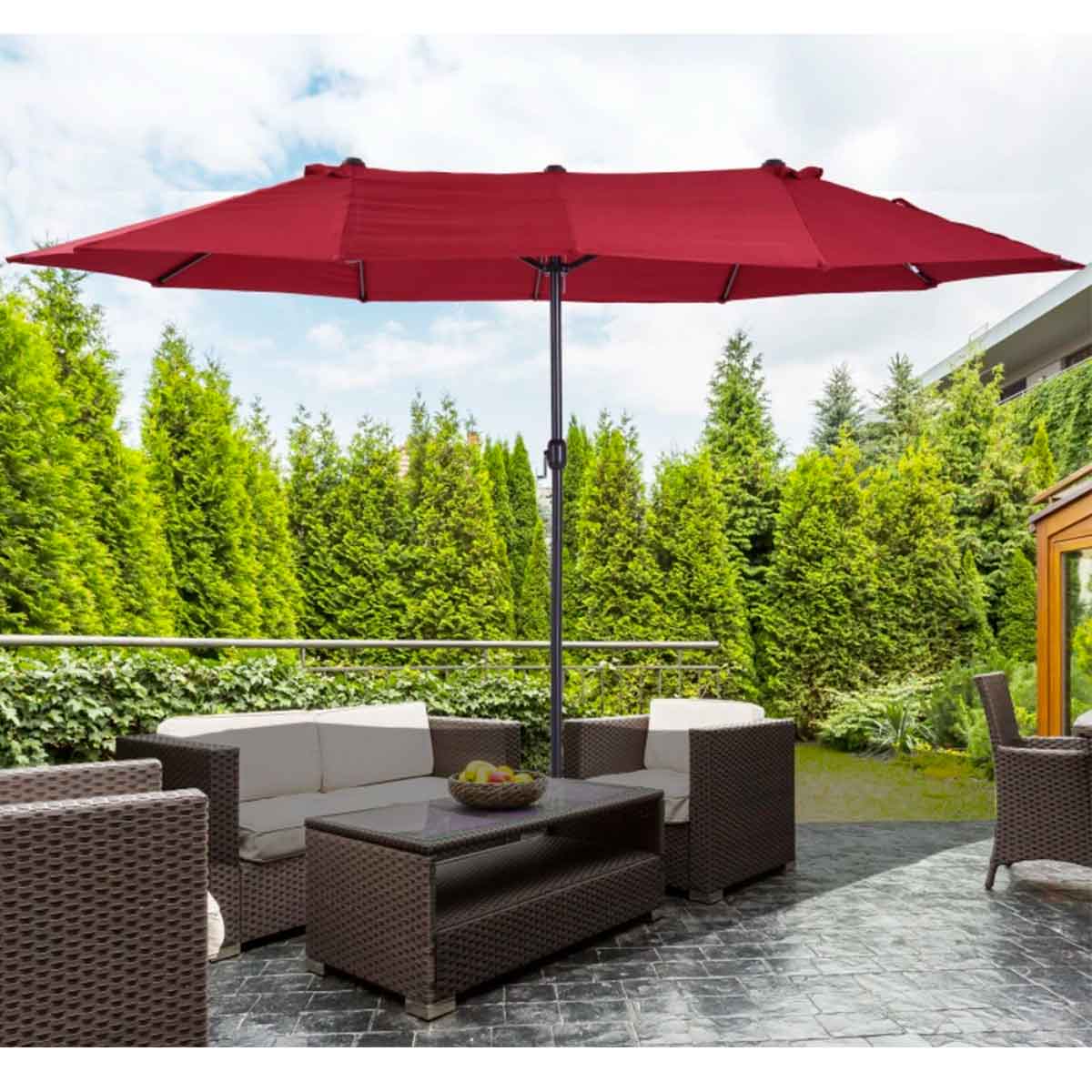 sombrilla-doble-outsunny-rojo-terraza