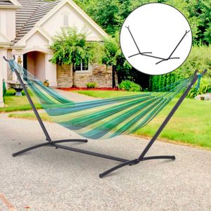 Soporte para hamaca Outsunny universal negro 110x280x120 cm