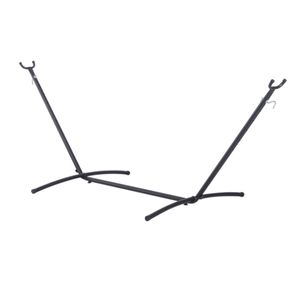 Soporte para hamaca Outsunny universal negro 110x280x120 cm