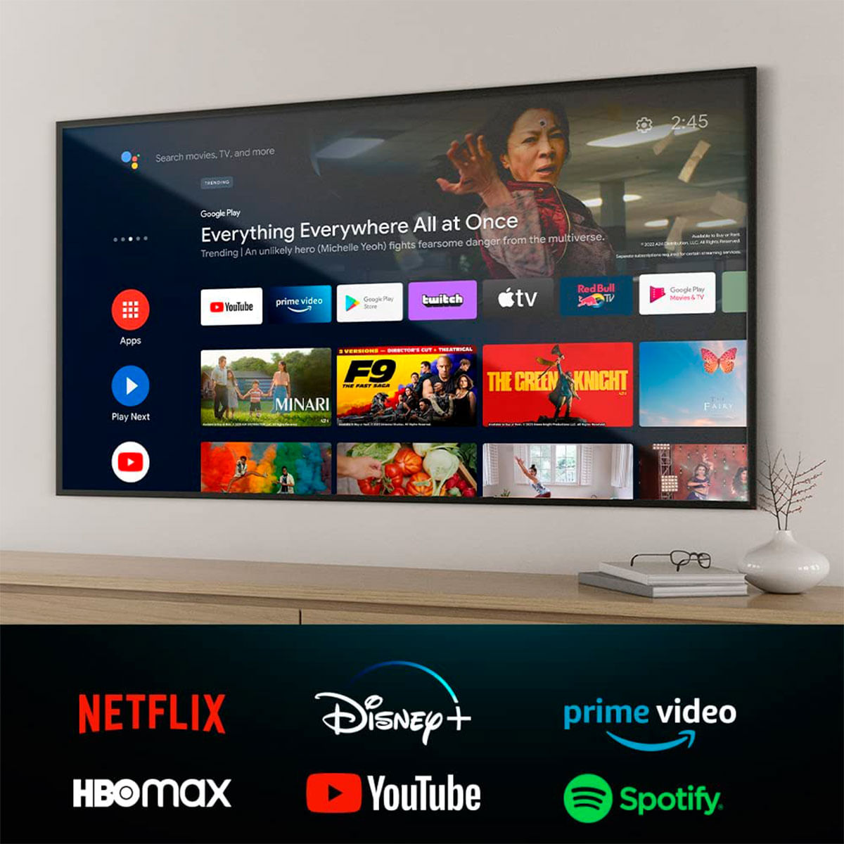 Televisor Smart TV Cecotec TV Cecotec A1 series ALU10050S 50'' 4K UHD Android 11 E negro detalle smart