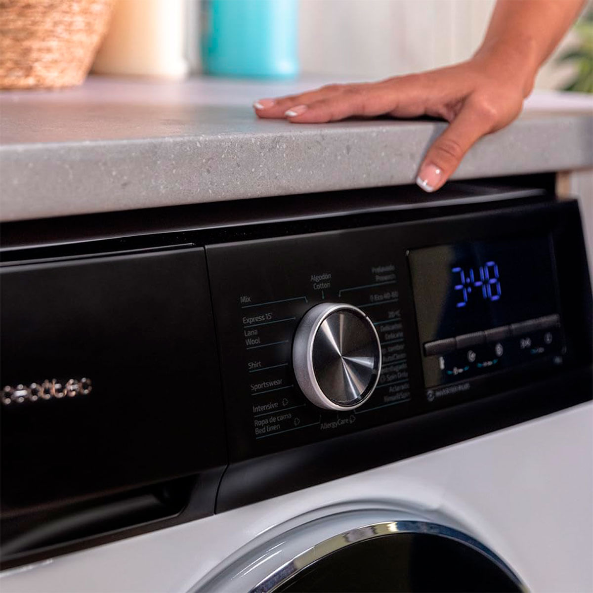 Lavadora-Cecotec-Bolero-DressCode-8500-Inverter-A-8kg-1400-rpm-A-blanco-85-cm-detalle