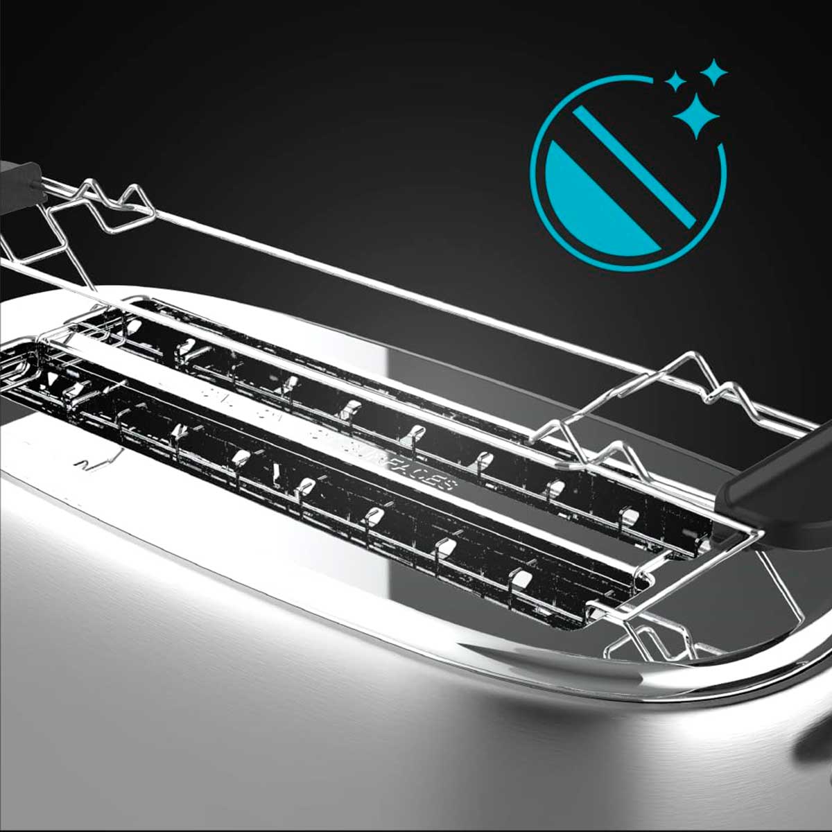 Tostador-Cecotec-Toast-Taste-1600-Retro-Double-980W-diseño-retro-inox-detalle-rejillas
