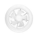 Ventilador de techo Orbegozo CP 12435 20W 6 velocidades luz ajustable blanco Ø33 cm vista frontal
