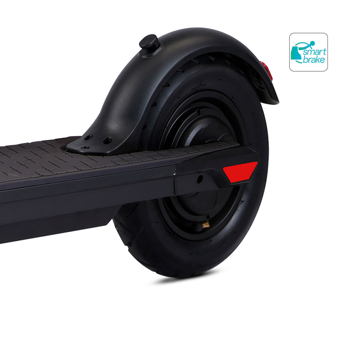 Patinete eléctrico BigCity Lite Black Infiniton 25km/h 350W autonomía 25km conexión App negro detalle rueda