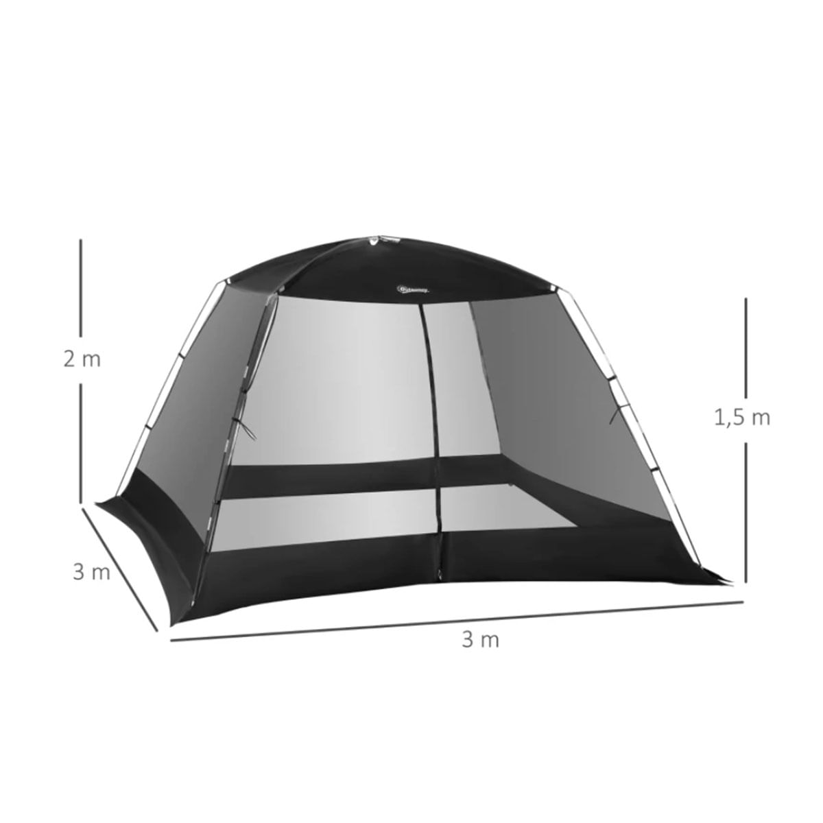 carpa-de-camping-portatil-ambientada-medidas