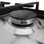 Encimera de gas Infiniton GAS-320WB 6050W 3 fuegos inox 59 cm detalle fuego 2