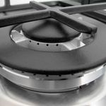 Encimera de gas Infiniton GAS-320WB 6050W 3 fuegos inox 59 cm detalle parrilla