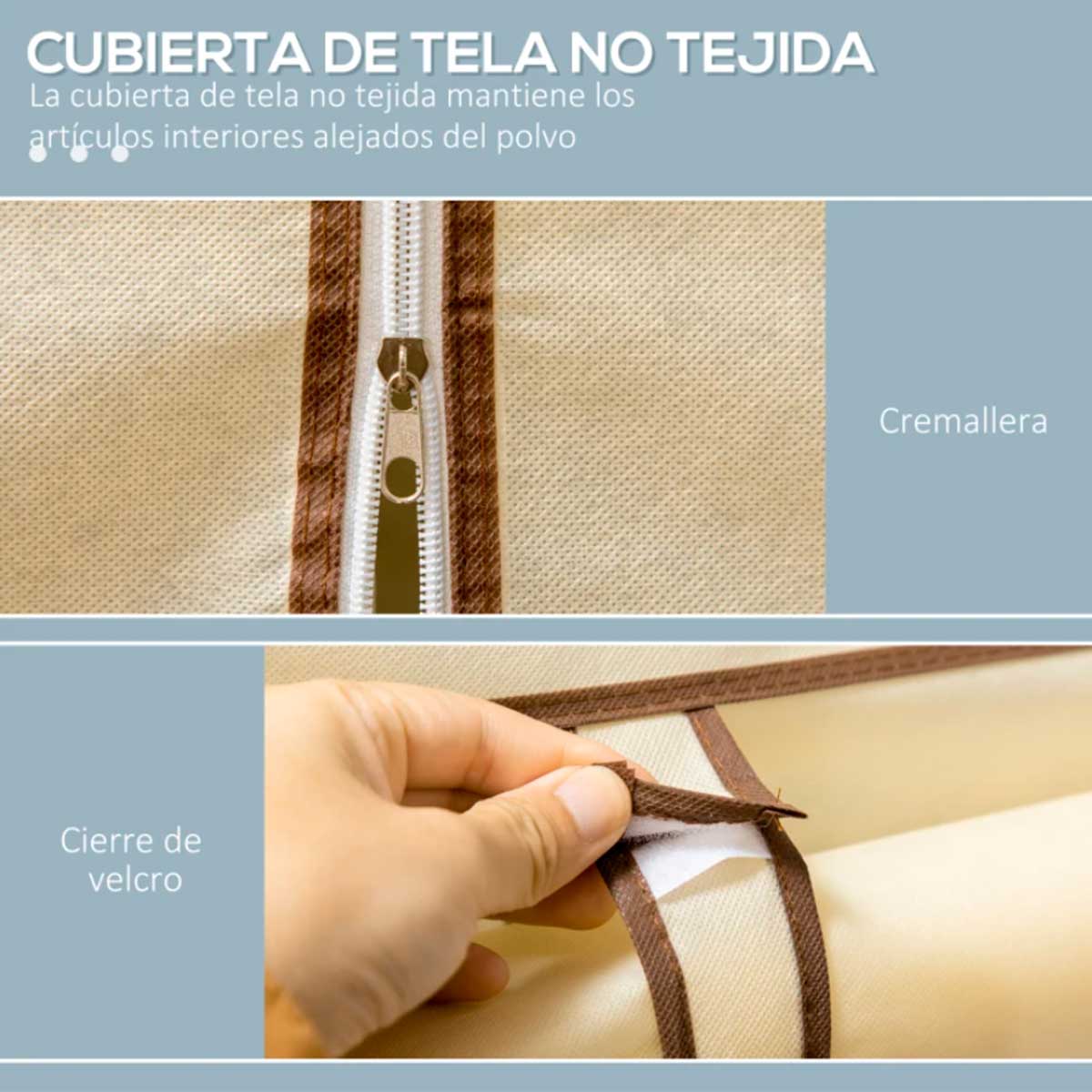 armario-de-tela-homcom-crema-cubierta