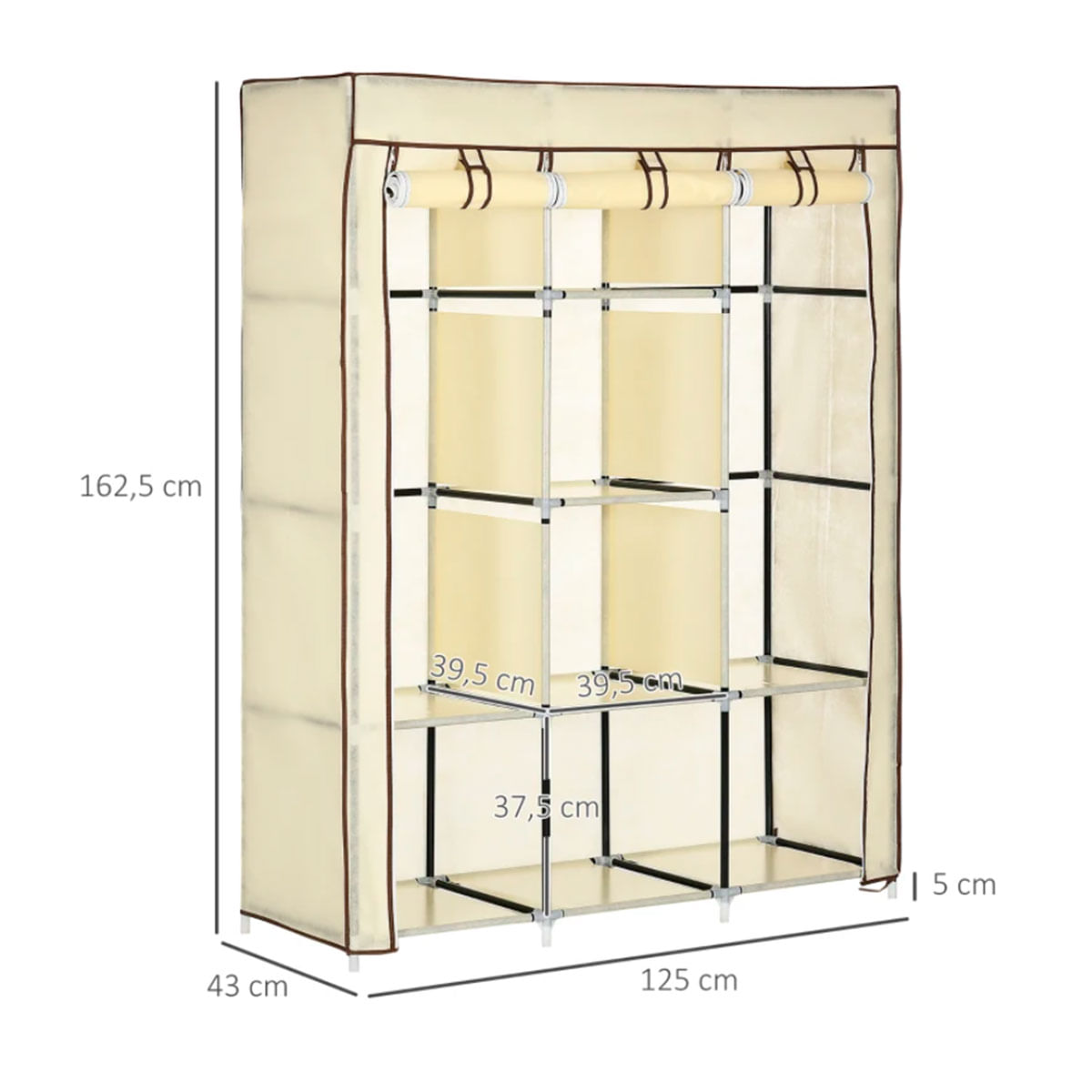 armario-de-tela-homcom-crema-puerta-medidas