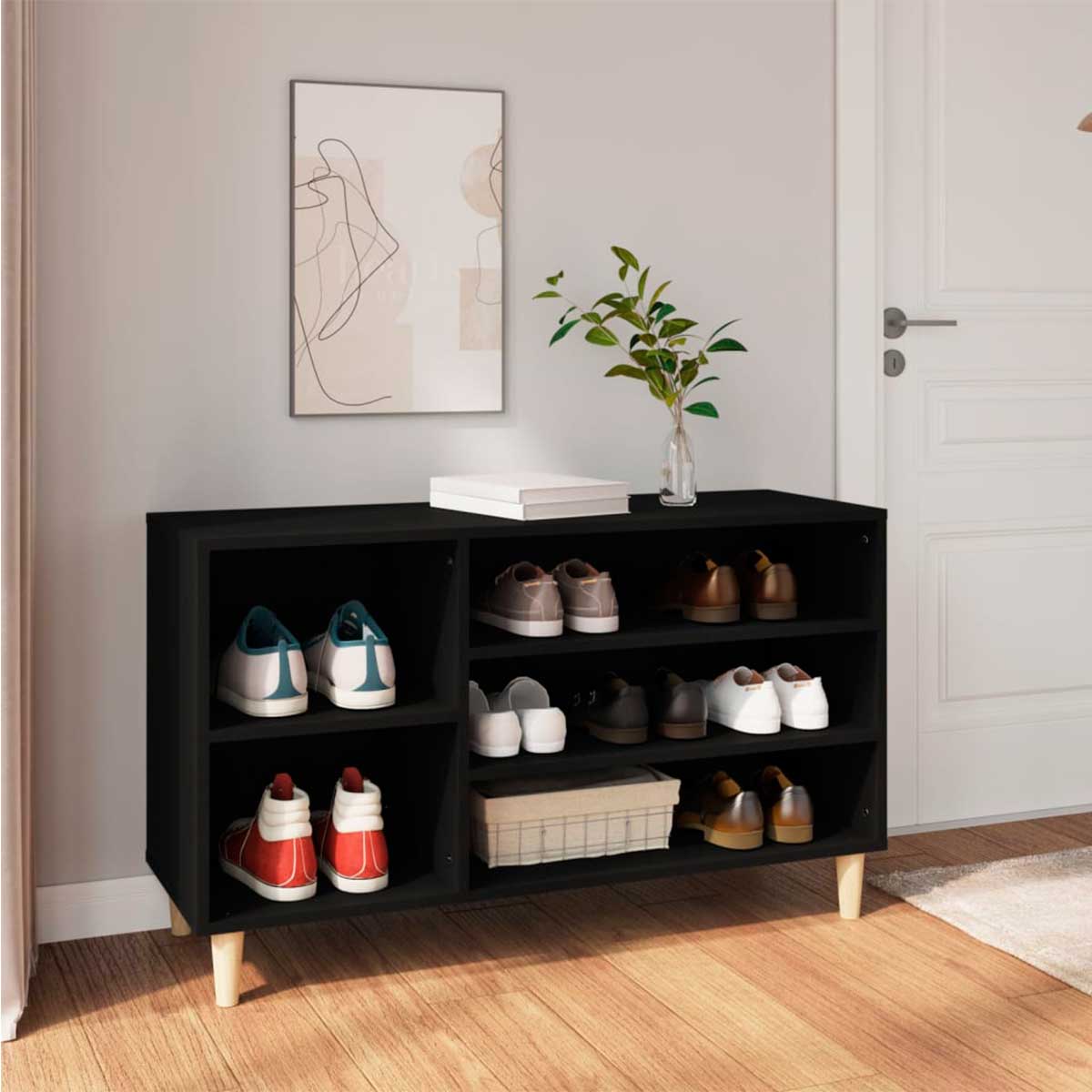 mueble-zapatero-abierto-negro-entrada