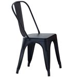 Pack de 4 sillas Tolix negro 85x45x45 cm perfil