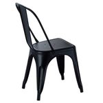 Pack de 4 sillas Tolix negro 85x45x45 cm lateral