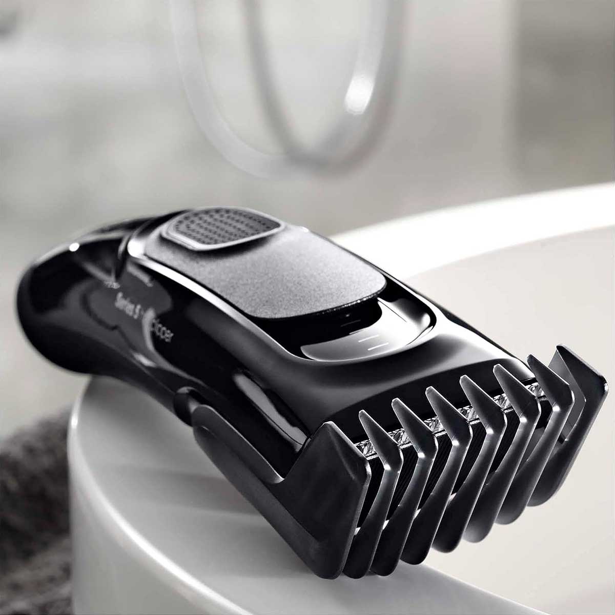 Cortapelo Braun HC 5090 HairClipper inalámbrica 17 ajustes de corte gris/negro ampliada