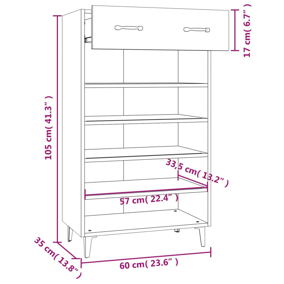 mueble-zapatero-madera-1-cajon-5-compartimentos-roble-claro-medidas