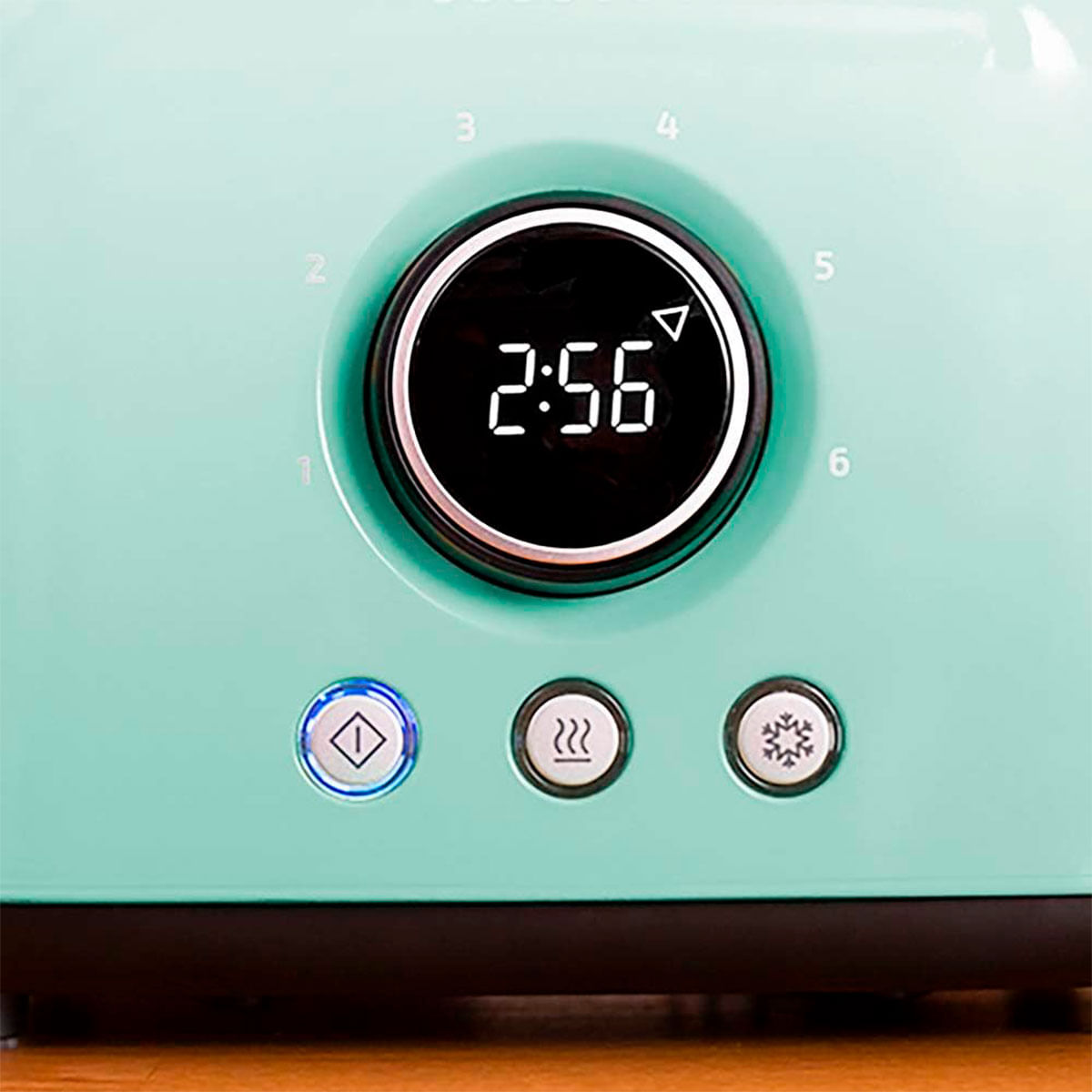 Tostador Cecotec ClassicToast 8000 Double 800W 2 ranuras pantalla digital azul claro pantalla digital