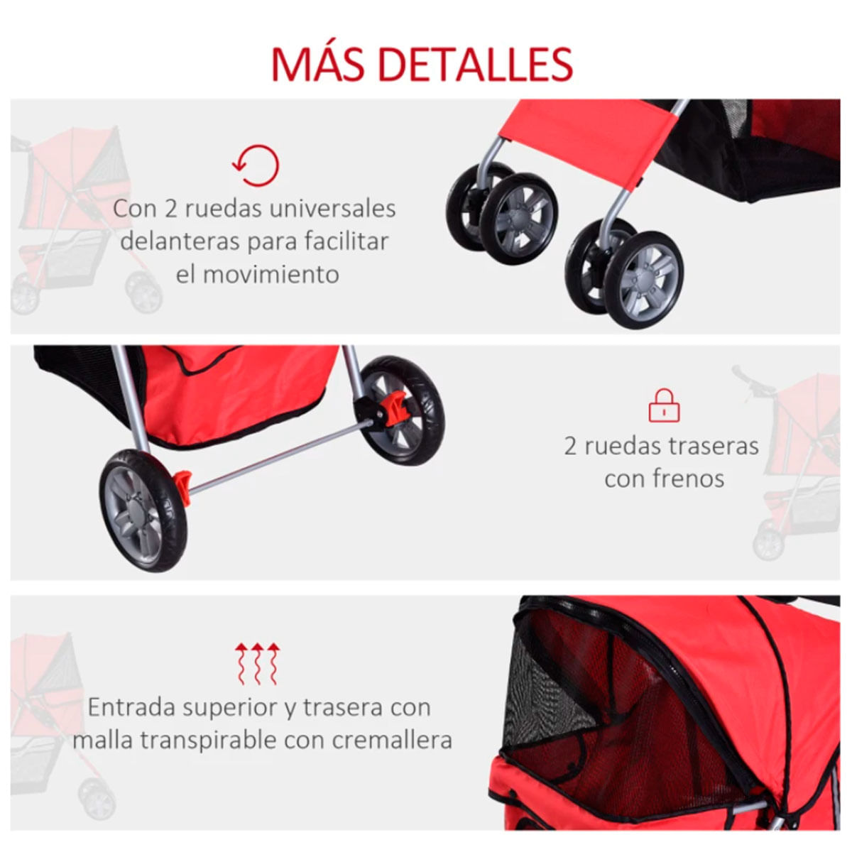 carrito-mascotas-plegable-rojo-detalles