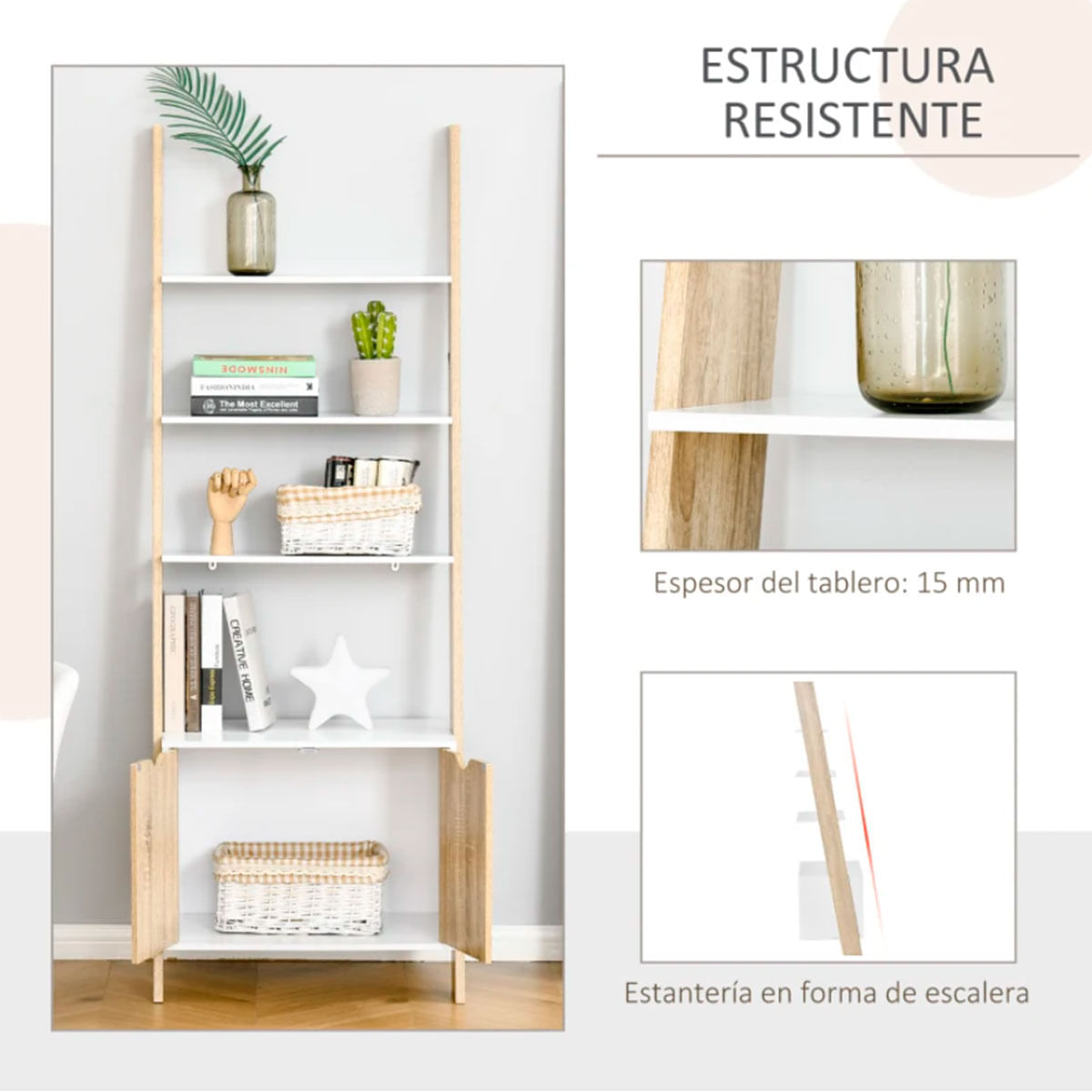 estanteria-de-pared-escalera-estilo-nordico