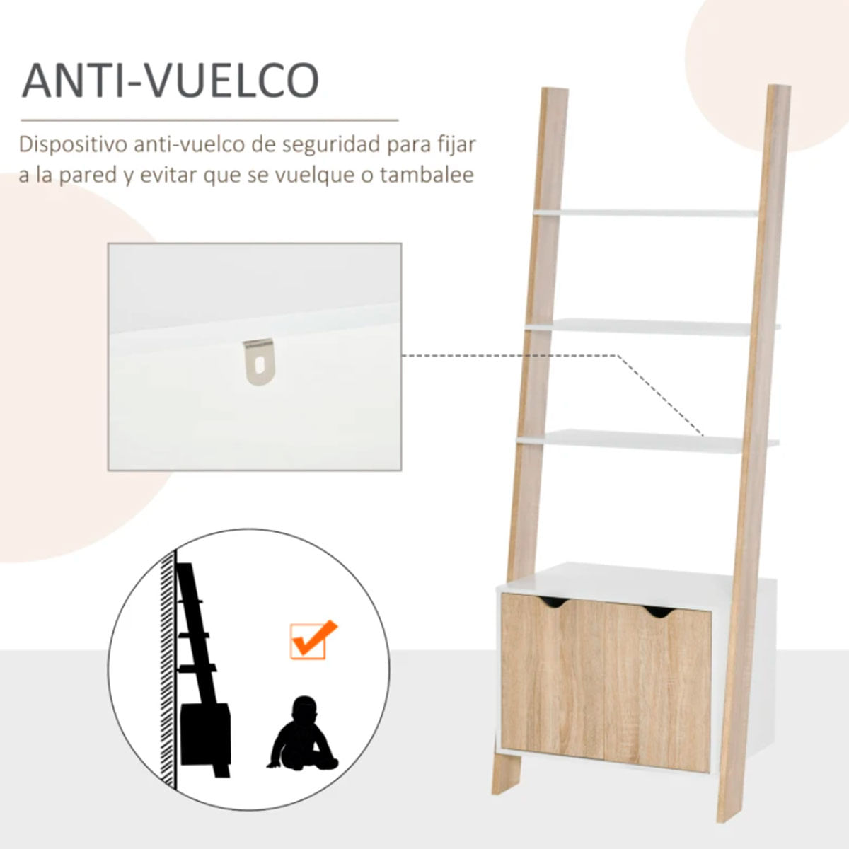 estanteria-de-pared-escalera-antivuelco