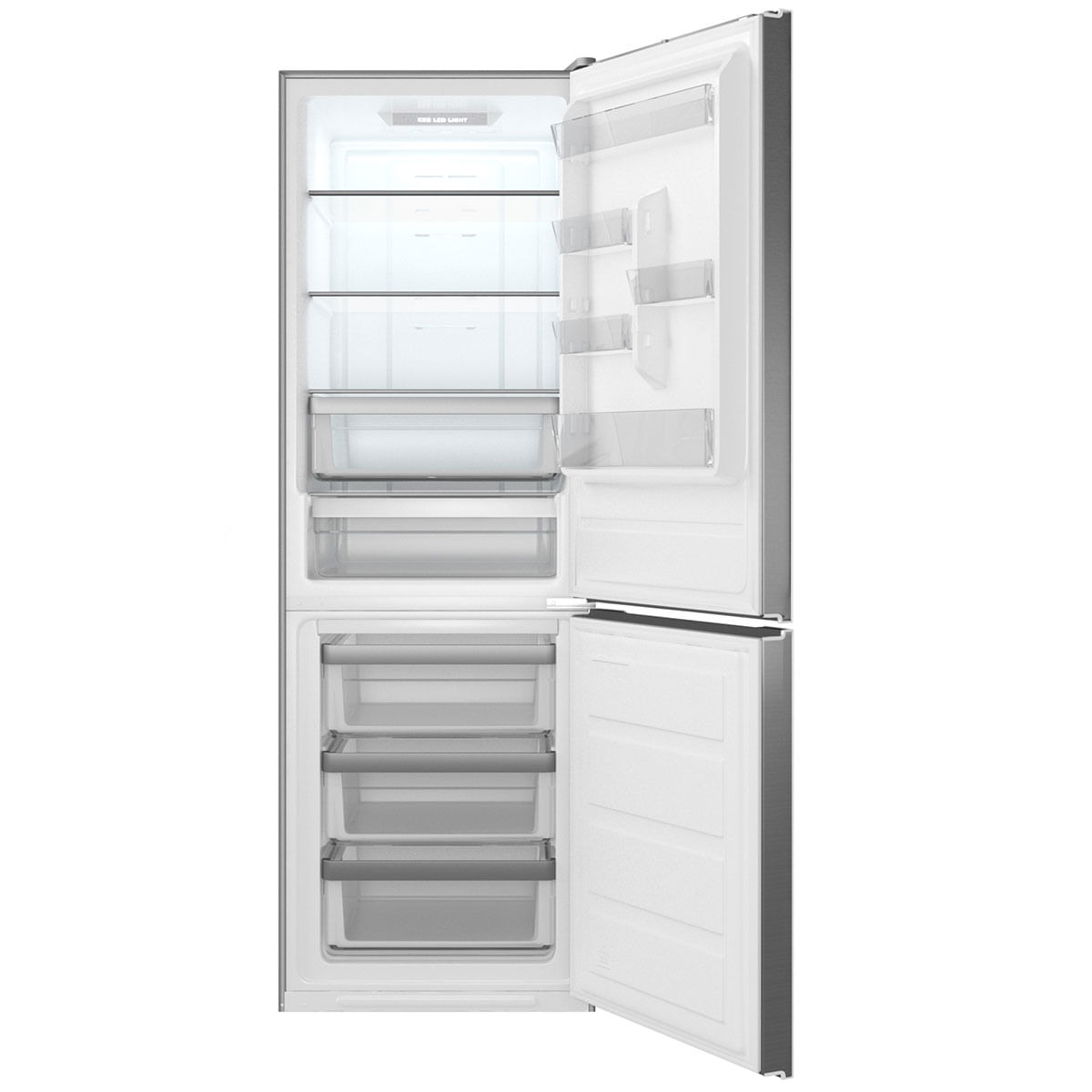 Frigorífico combi Teka NFL 345 C Full No Frost 310L E inox 188 cm abierto