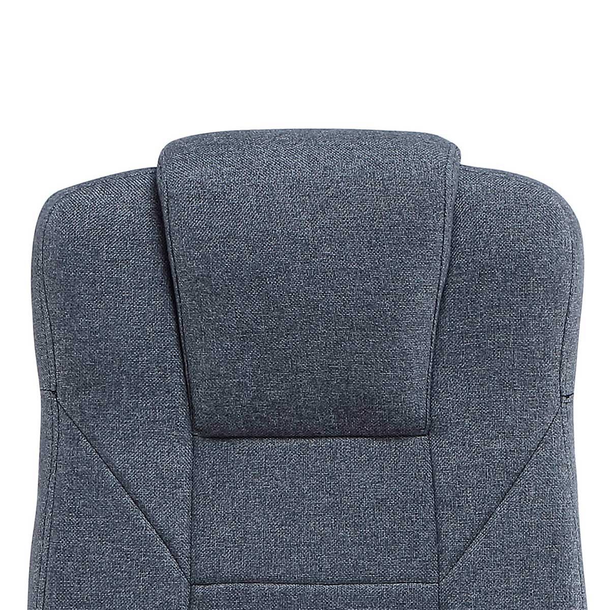 Silla de despacho Henry reposacabezas y altura regulable gris detalle reposacabezas