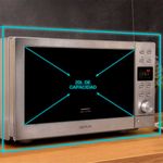 Microondas Cecotec GrandHeat 2000 Flatbed Steel 20L 700W tecnología sin plato gris capacidad interior