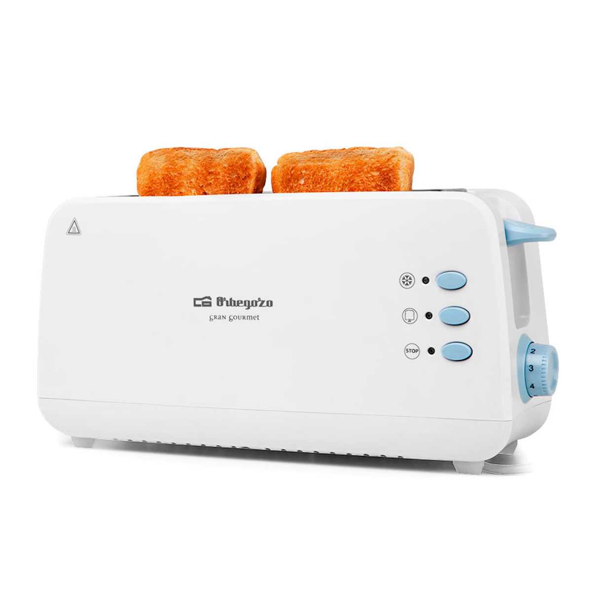 Tostador Orbegozo TO 4012 850W ranura extra ancha blanco