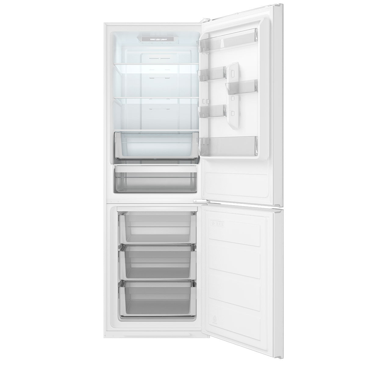 Frigorífico combi Teka NFL 345 C Full No Frost 310L E blanco 188 cm abierto