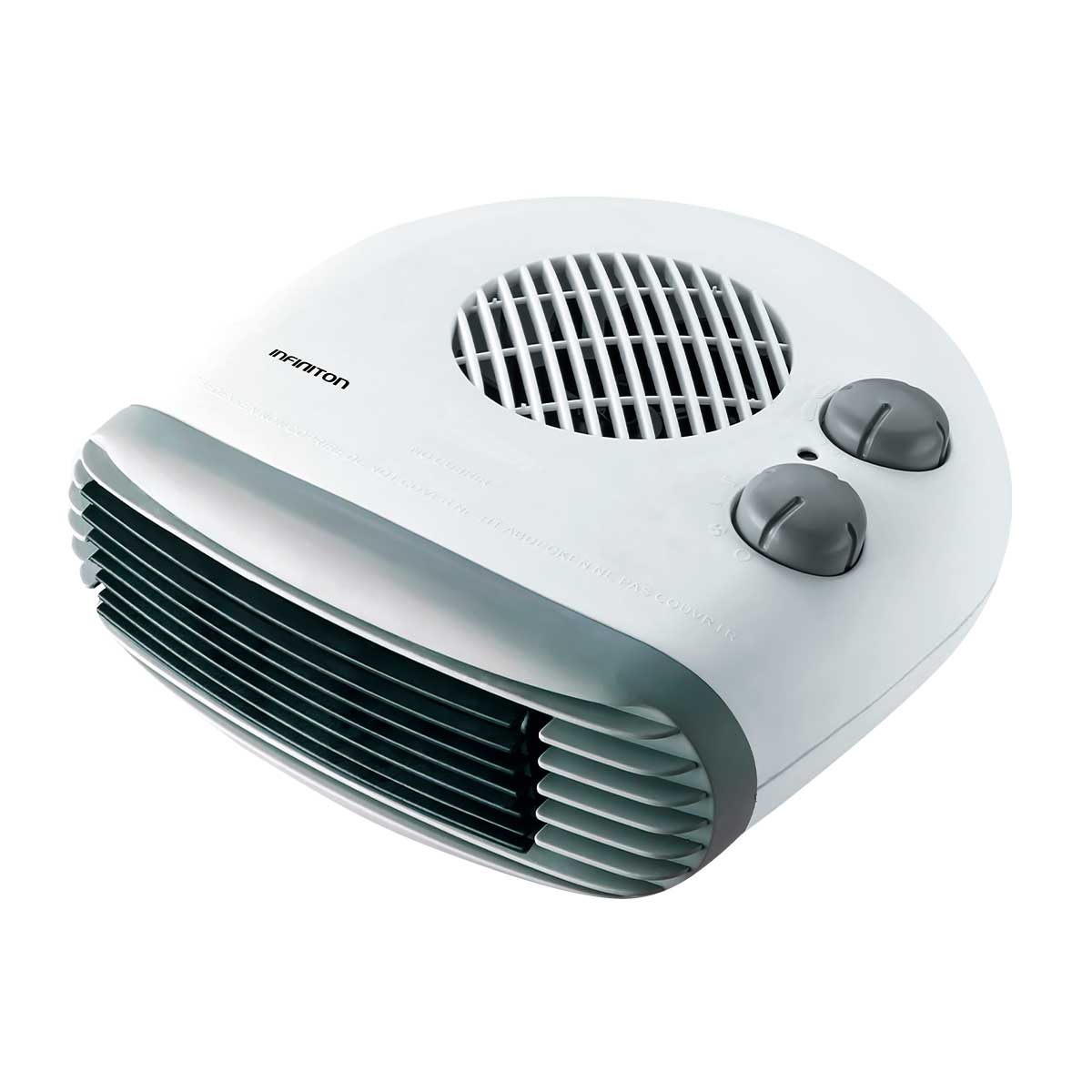 Calefactor ventilador horizontal Infiniton HBP-320C 2000W termostato regulable blanco